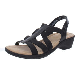 Women's East 5th Navy Strappy Sandals with Memory Foam Size 9